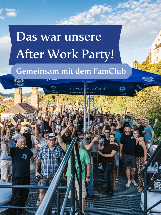 90 FamClub-Mitglieder, 8 Fässer Bier und jede Menge gute Laune – die After Work Party mit dem FamClub hatte definitiv alles, was einen gelungenen Sommerabend ausmacht. 🍻☀️

Bei bestem Wetter wurde ordentlich gegrillt, gemeinsam angestoßen und bis in den Abend hinein gelacht und sich ausgetauscht. 🌭🍺 Eine richtig tolle Stimmung und ein Abend, der definitiv nach Wiederholung schreit! 💪🏼

Danke an alle, die dabei waren – wir freuen uns schon auf die nächsten Events mit euch & für die nächste After Work auf den Sommer 2027!👊

Du konntest nicht dabei sein? 👀 Ab nächster Woche beginnt die Anmeldung für das BBF – Bier, Bratwurst & Feuerwerk zum Abschluss der Michaelismesse. 🎆 Sichere dir den besten Platz in ganz Miltenberg! 🔥

#faust #famclub #miltenberg