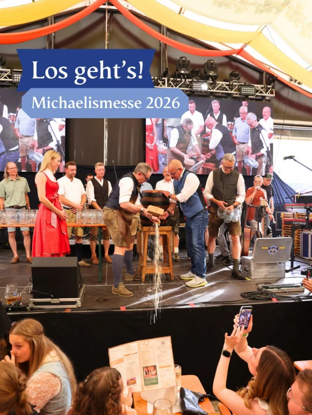 O‘Zapft is! 😍

Die Michaelismesse 2026 hat offiziell begonnen, wir freuen uns auf die schönste Zeit des Jahres in Miltenberg und prosten auf eine friedlich, gesellige und feucht-fröhliche Mess‘ an! 🍻

#michelismesse #festhallewidmann #faustbier #berndkahlert